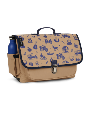 Cartable moyen Wild Trip Marron