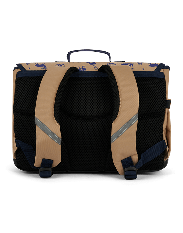 Medium schoolbag Brown Wild Trip
