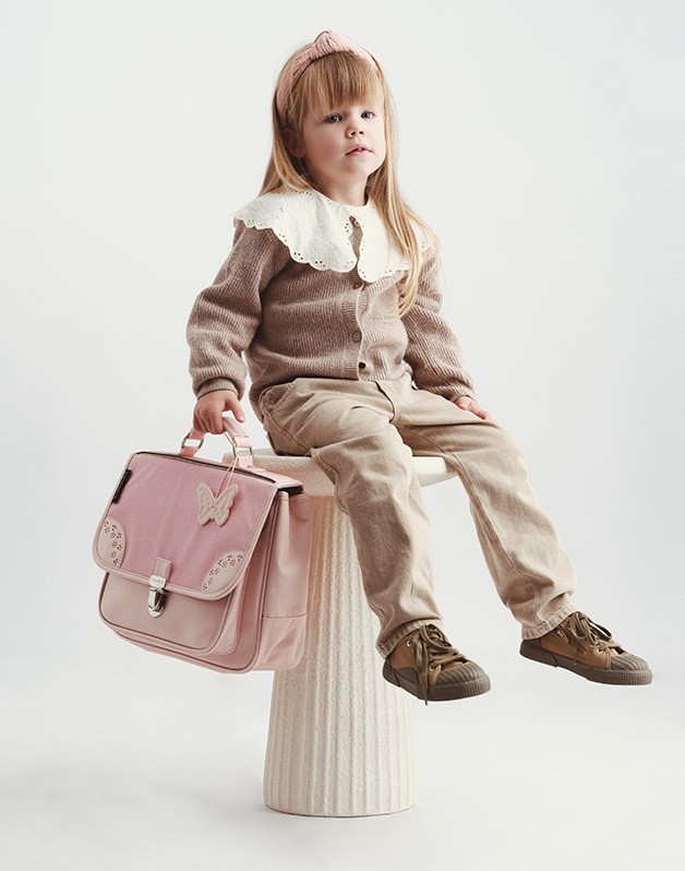 Small Schoolbag Pink Oxford