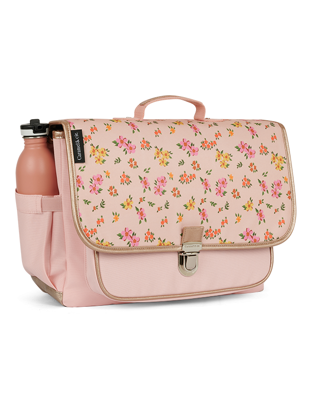 Cartable moyen Liberty rose