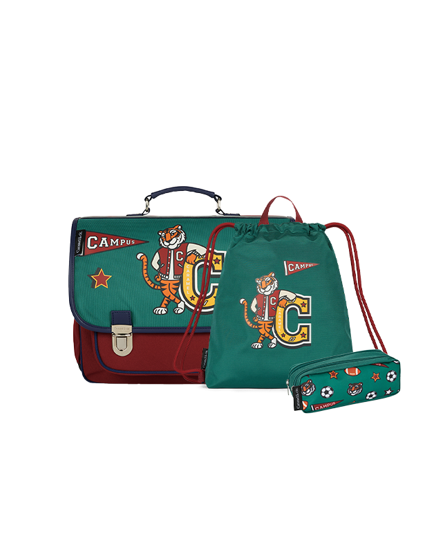 Kit Cartable + Trousse + Sac de Gymnastique Academy