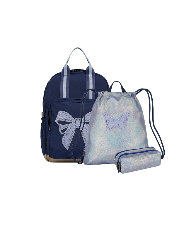 Kit Backpack+ Pencil case + Gym bag Lady Blue