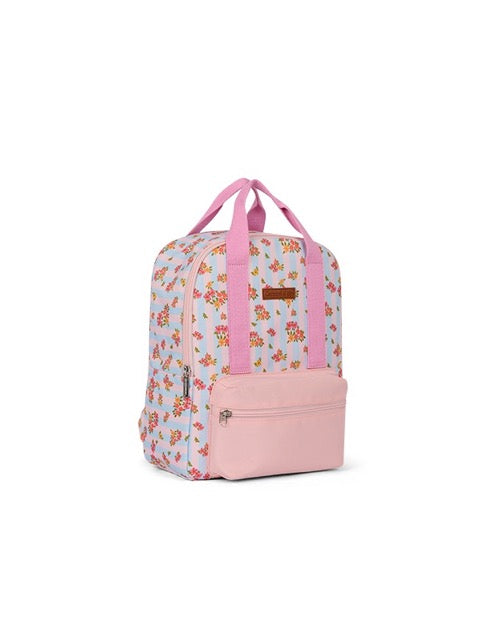 Détails du sac à dos ETERNAL LIBERTY montrant les bretelles ergonomiques et la poche zippée