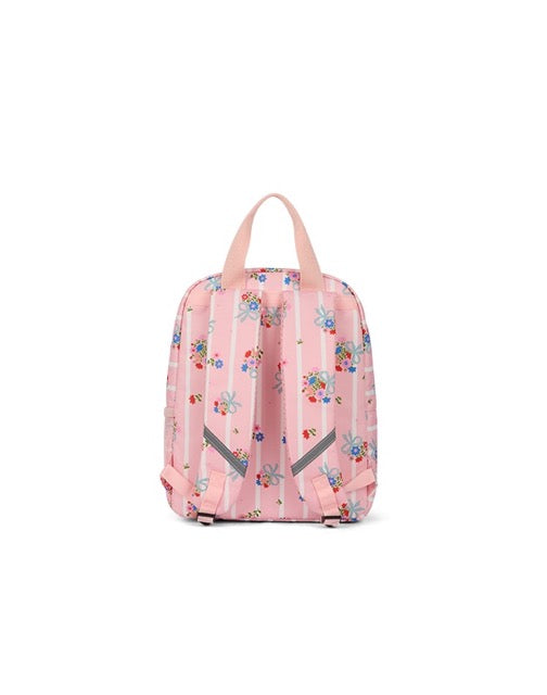 Vue arrière du sac à dos avec motifs délicats
