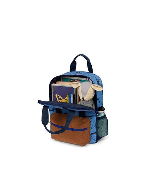 Intérieur spacieux du sac à dos avec motifs ludiques