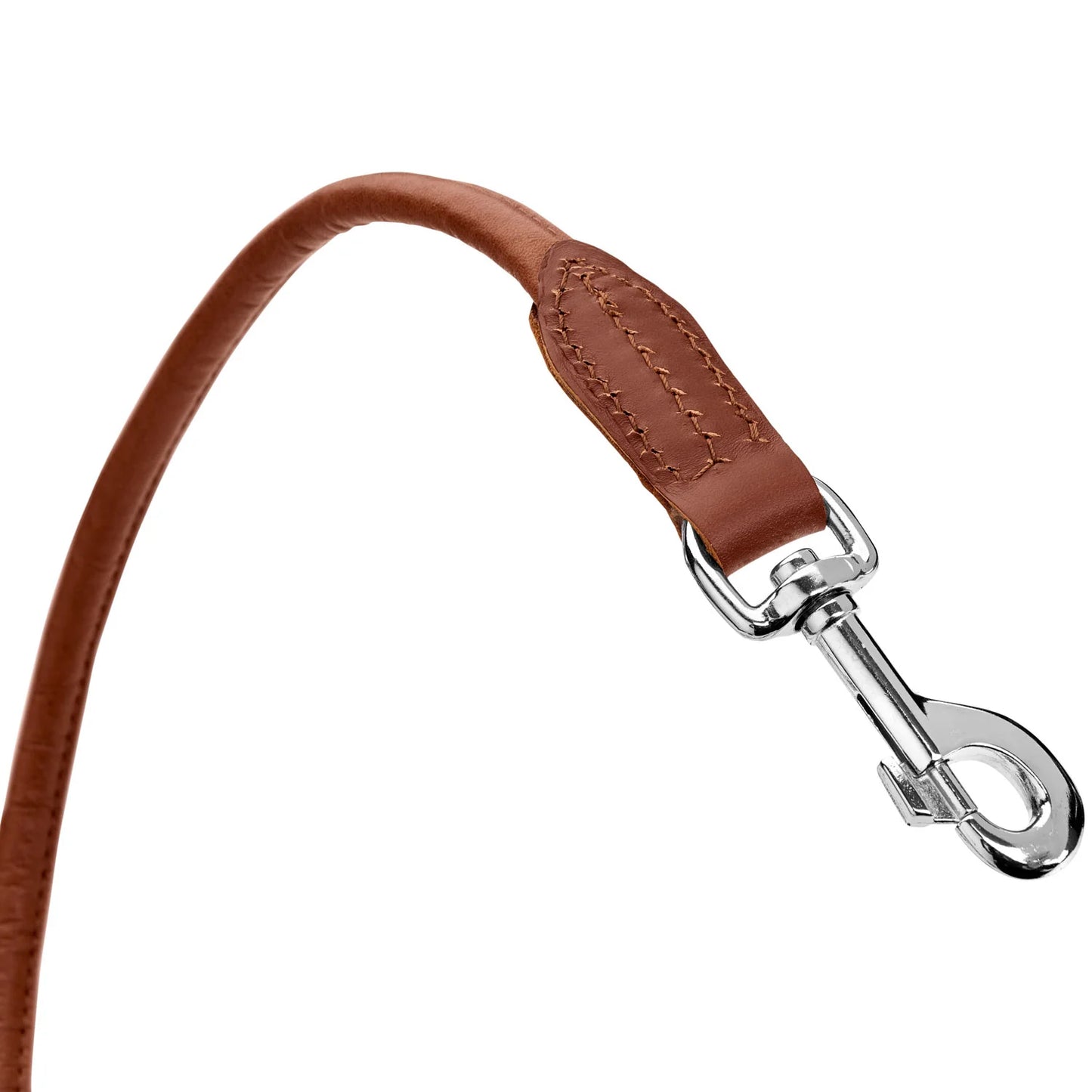 Laisse pour chien en cuir marron Caramel & cie
