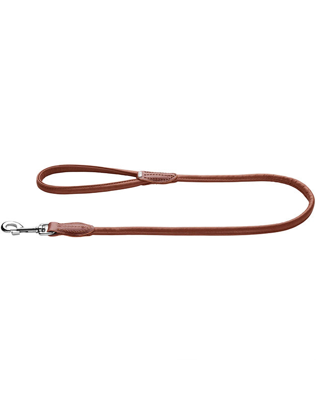 Laisse pour chien en cuir marron Caramel & cie