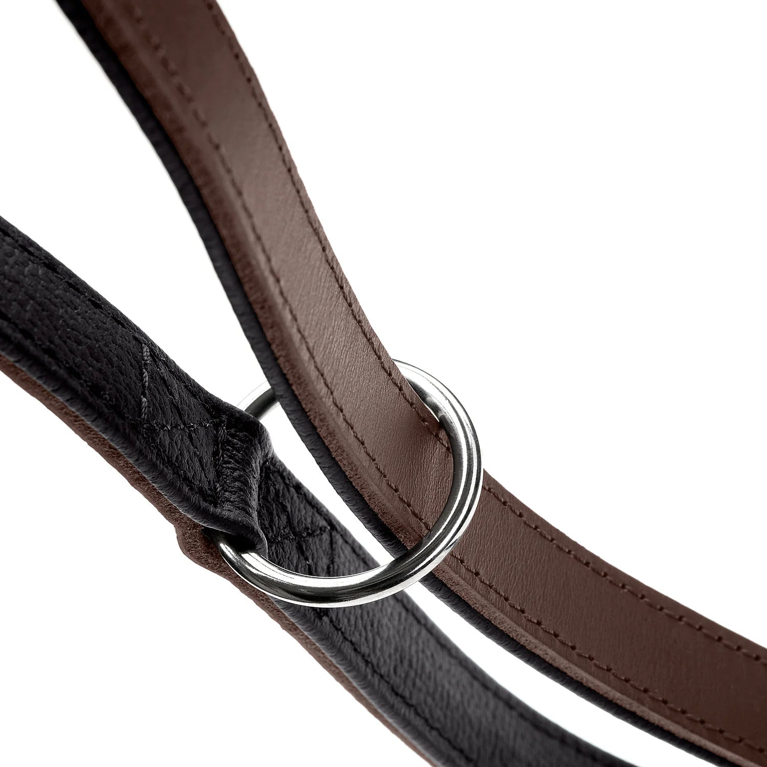 Laisse réglable pour chien en cuir marron Love Caramel & cie