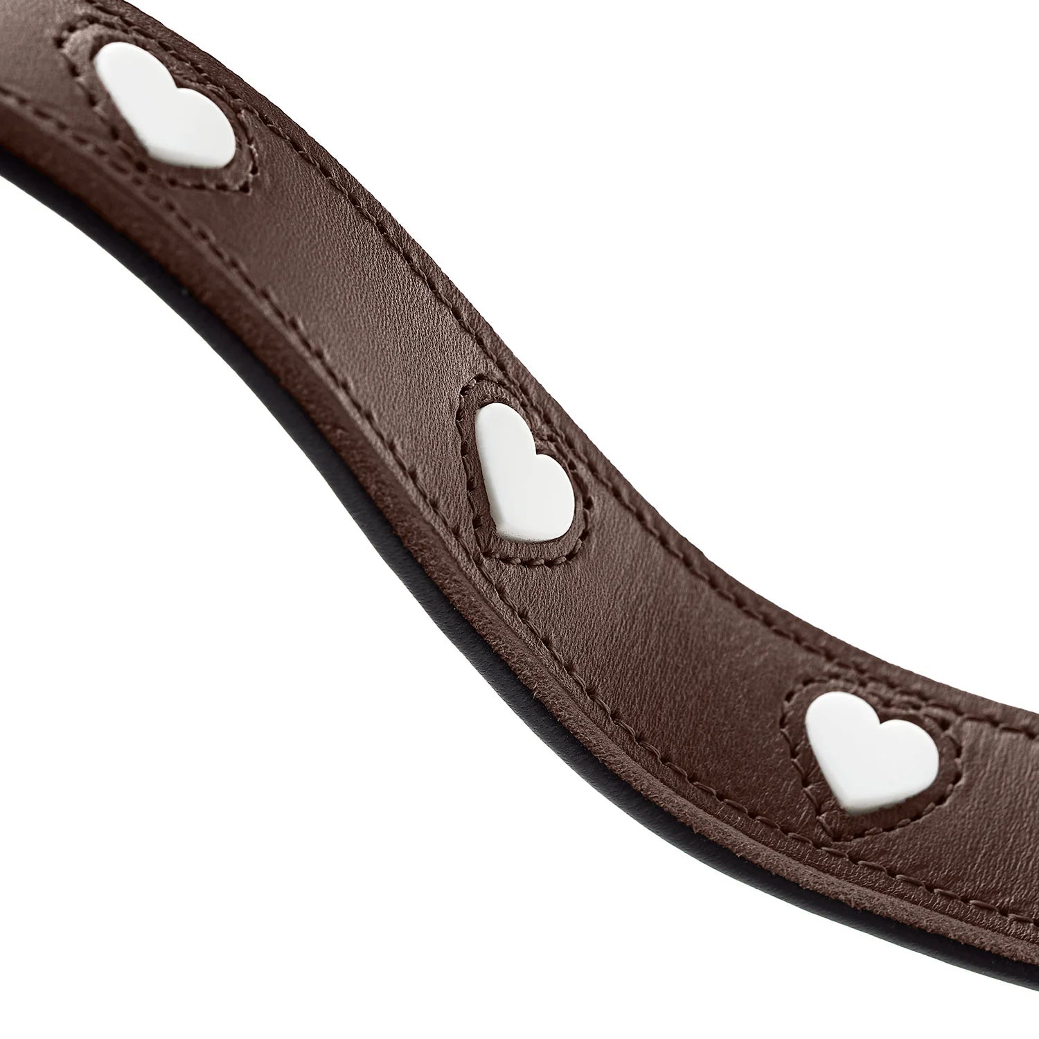 Laisse réglable pour chien en cuir marron Love Caramel & cie