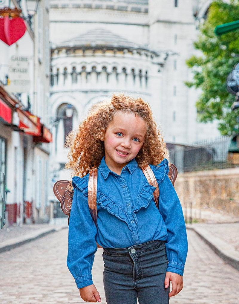 Sac papillon paillettes Cuivre