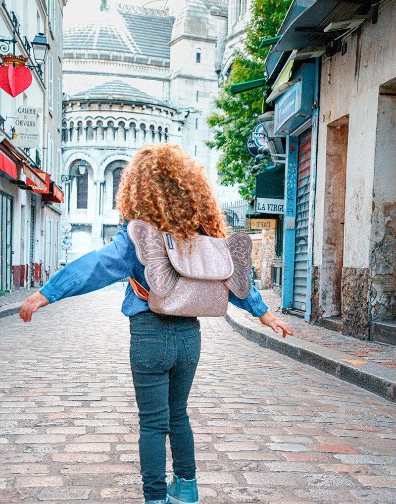 Sac papillon paillettes Cuivre