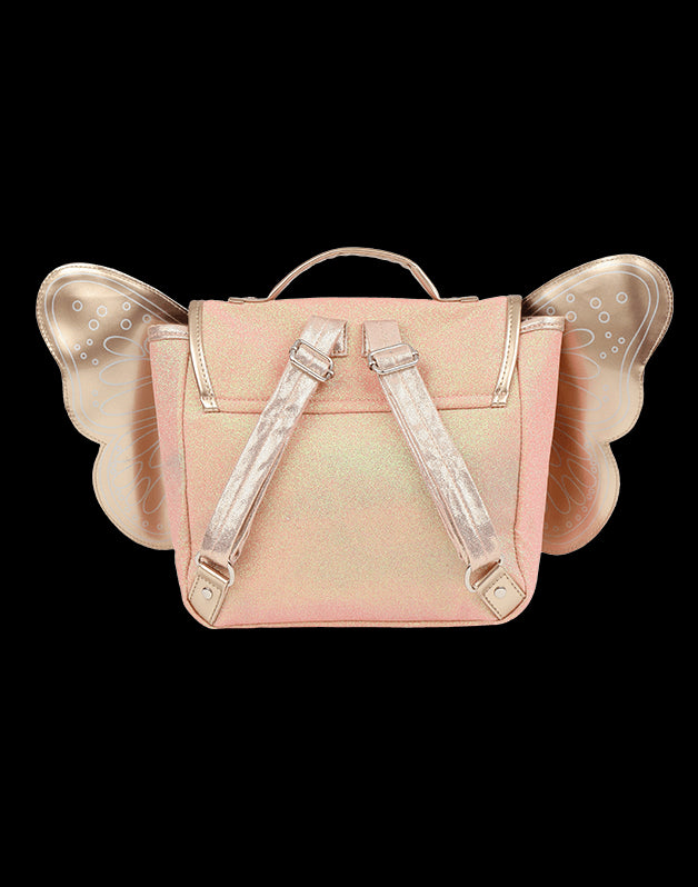 Sac papillon paillettes Corail