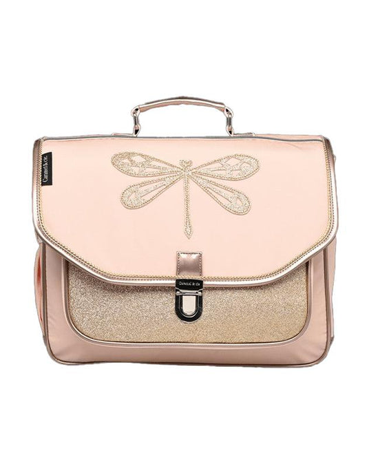 Cartable Moyen Libellule rose
