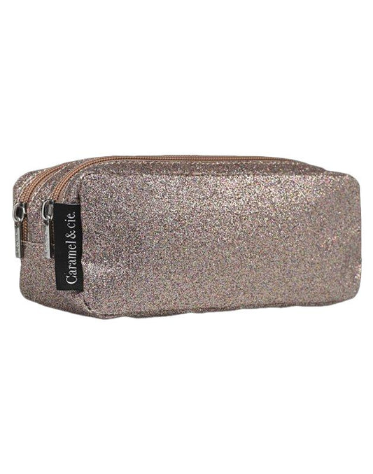Trousse Double Paillettes cuivre
