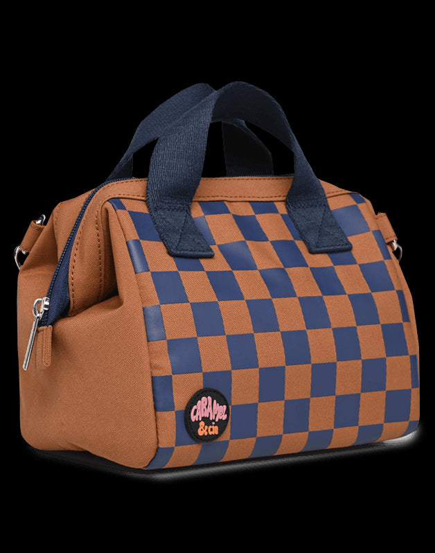Sac repas Square ocre et marine