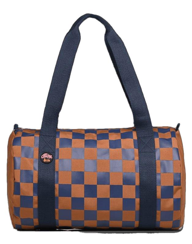 Sac Polochon Square ocre et marine
