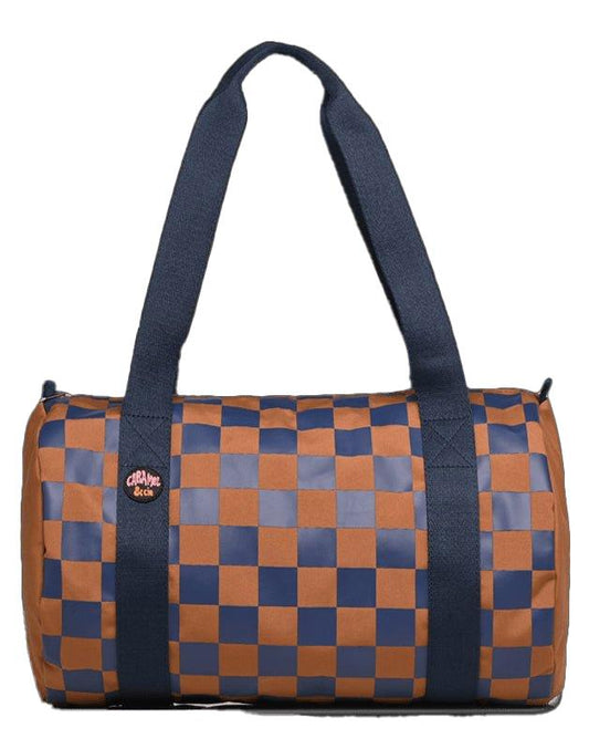 Sac Polochon Square ocre et marine