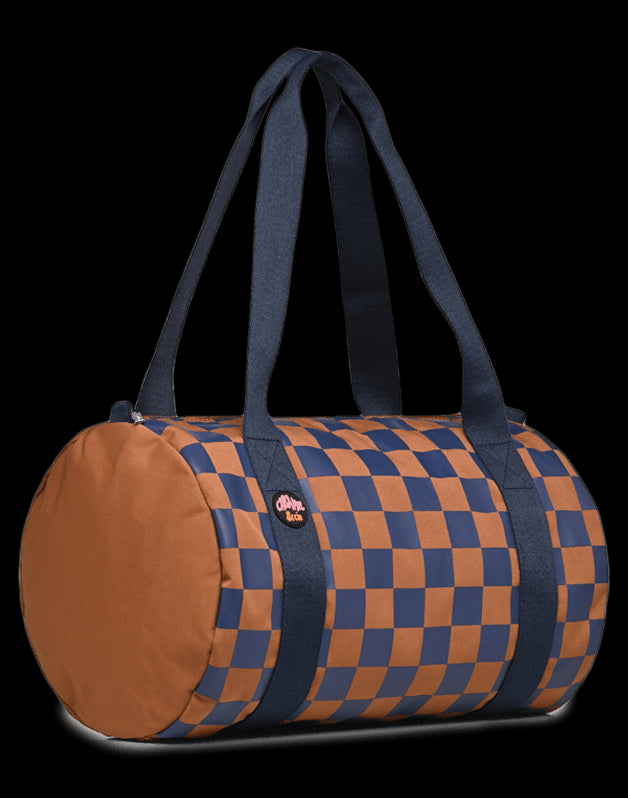 Sac Polochon Square ocre et marine
