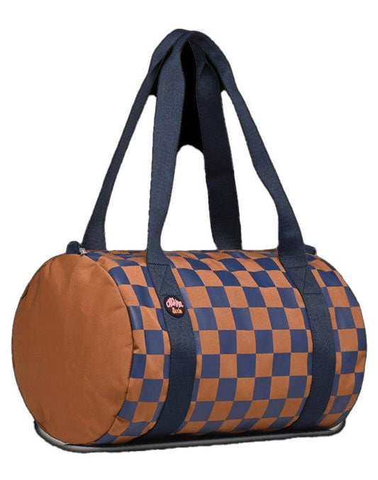 Sac Polochon Square ocre et marine