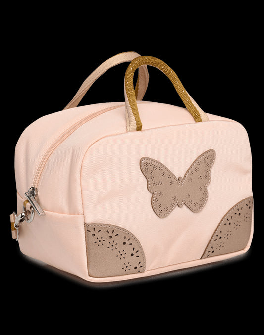 Sac repas Papillon rose