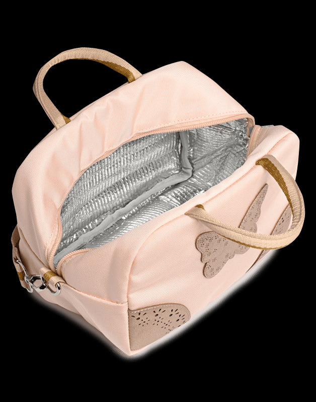 Sac repas Papillon rose