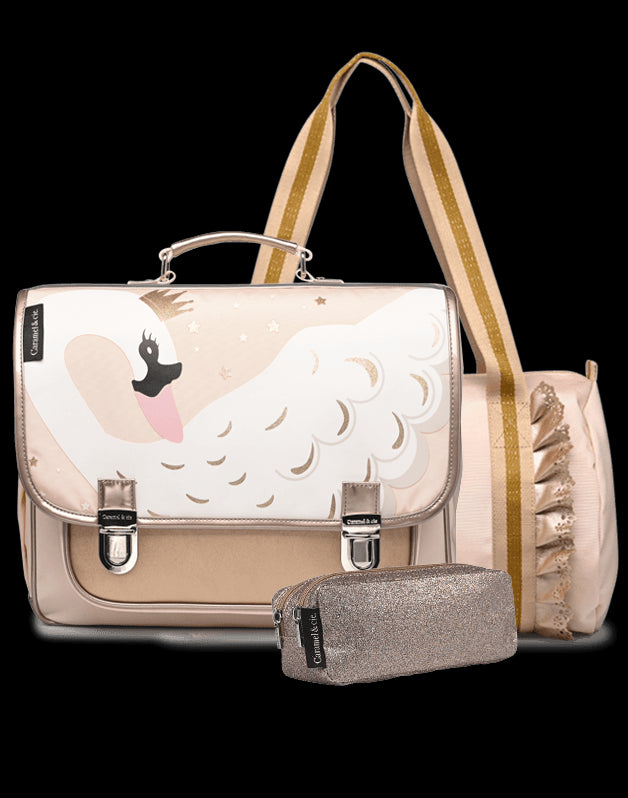 Kit Cartable + Trousse + Sac polochon Lady Swan