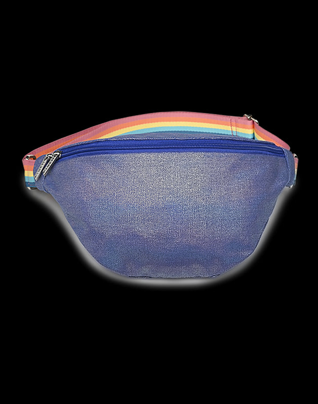 Sac banane femme irisé marine