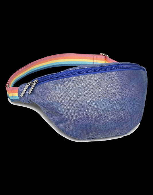 Sac banane femme irisé marine