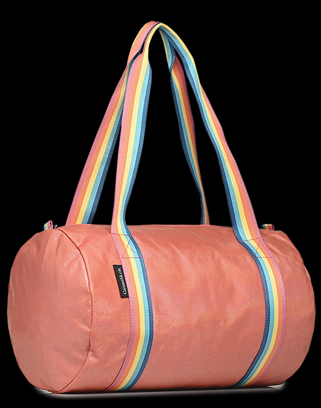 Sac Polochon Irisé Corail