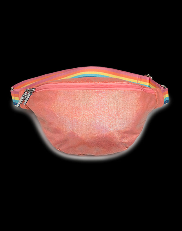 Sac banane femme Irisé Corail