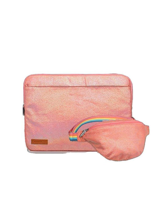 Set of 2 Iridescent Navy Women's Bags