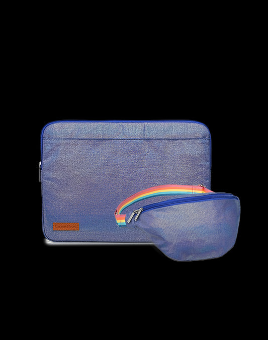 Set 2 sacs femme irisé marine