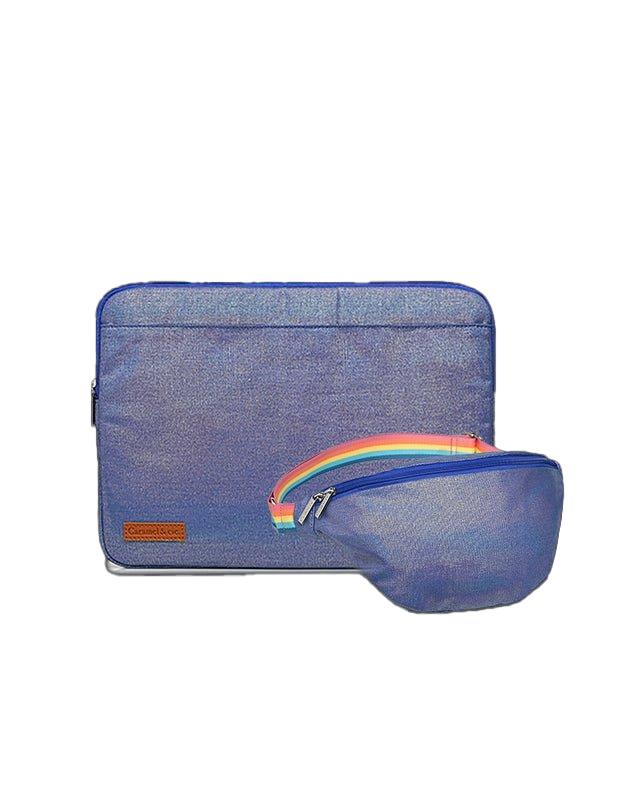 Set 2 sacs femme irisé marine