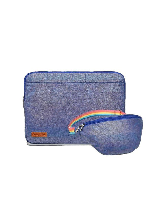 Set of 2 Iridescent Navy Women's Bags