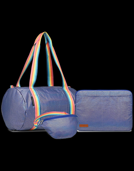 Set 3 sacs femme irisé marine