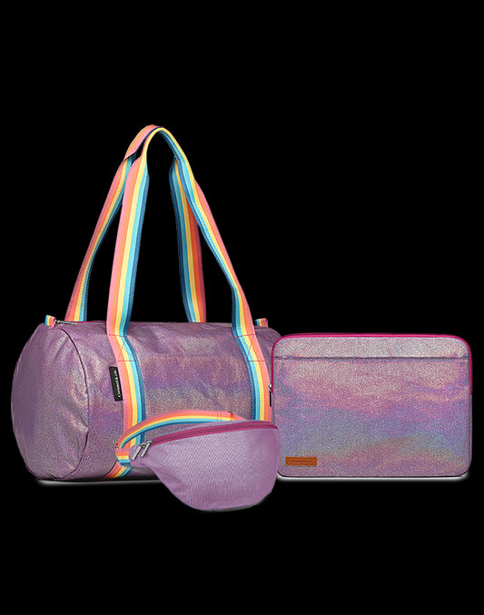 Set 3 sacs femme irisé Violet