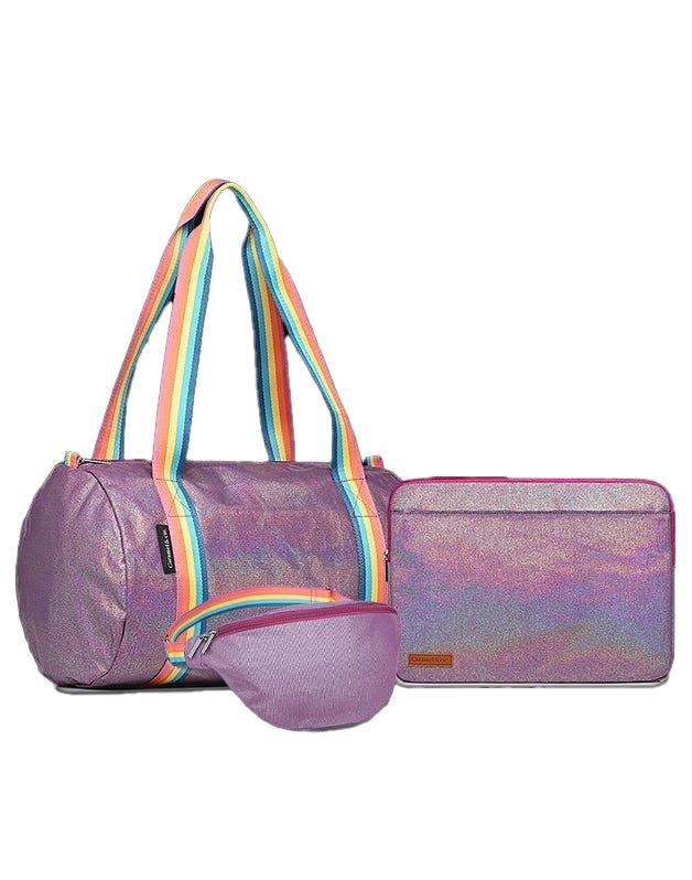 Set 3 sacs femme irisé Violet