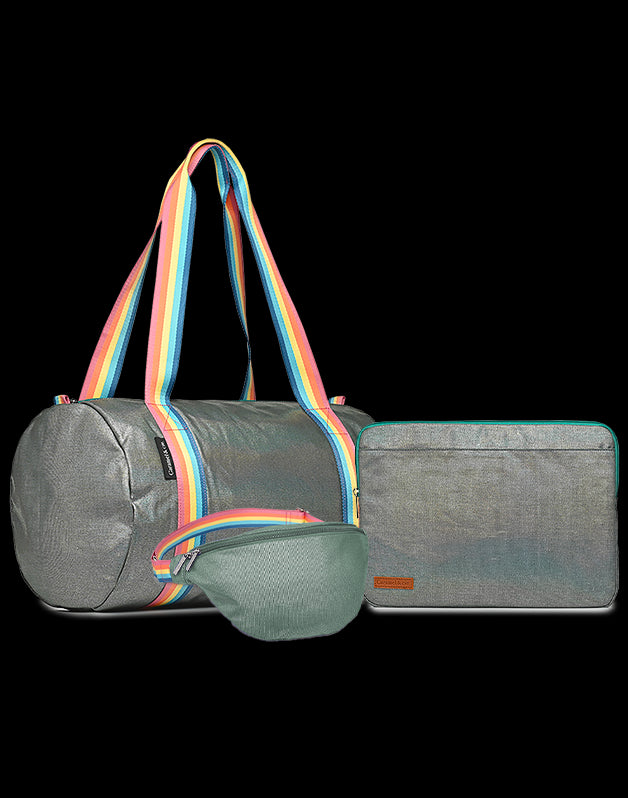 Set 3 sacs femme Irisé Vert