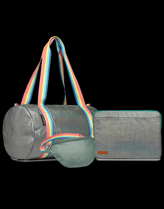 Set 3 sacs femme Irisé Vert