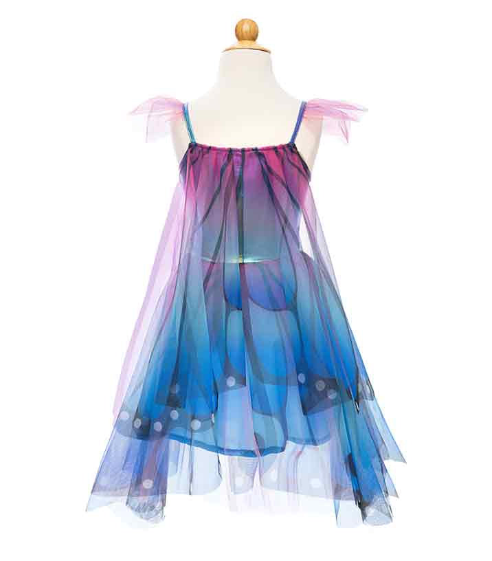 Robe Papillon Bleu/Violet avec ailes
