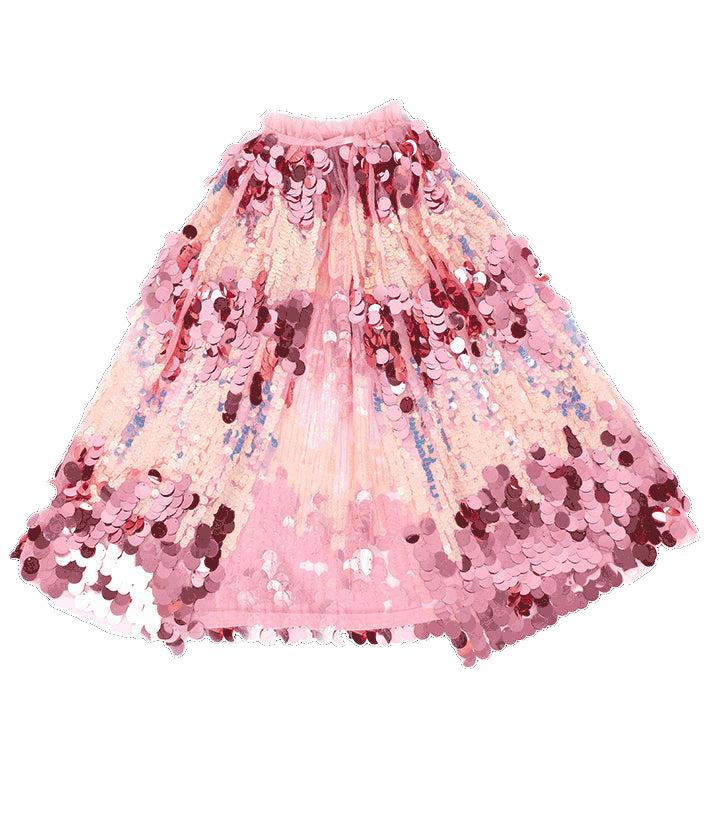 Pink sequined cape