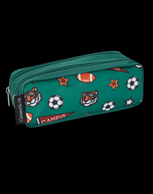 Trousse double Academy Vert