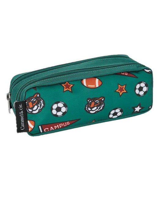 Trousse double Academy Vert