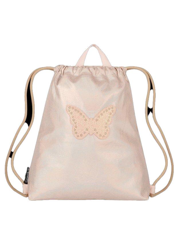 Sac de gymnastique Papillon irisé rose