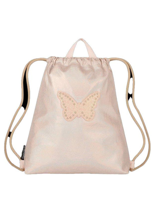 Sac de gymnastique Papillon irisé rose