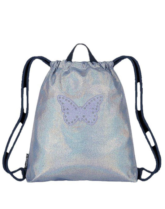 Sac de gymnastique Papillon irisé bleu