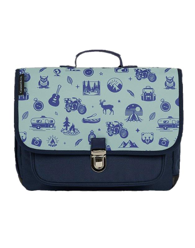 Cartable moyen Wild Trip Bleu