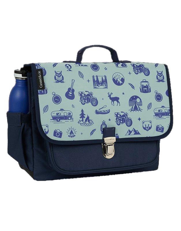 Cartable moyen Wild Trip Bleu