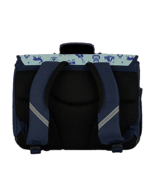 Cartable moyen Wild Trip Bleu