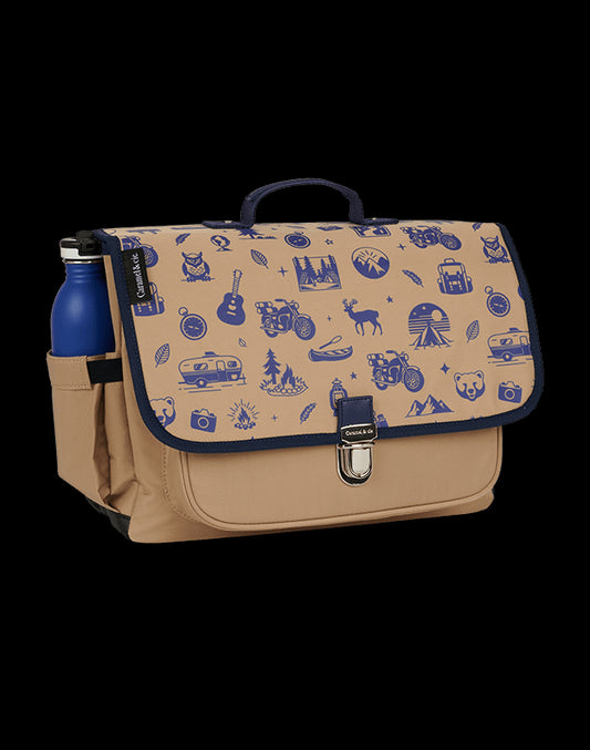 Cartable moyen Wild Trip Marron